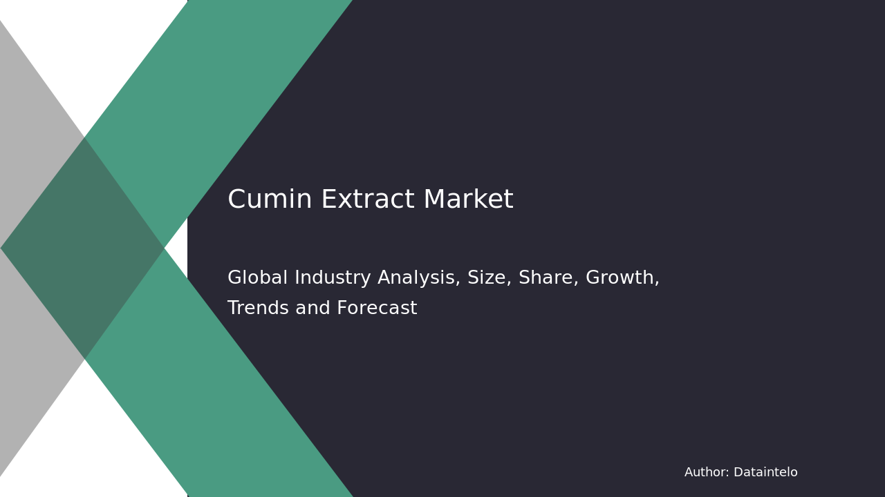 Cumin Extract Market Research Report 2032