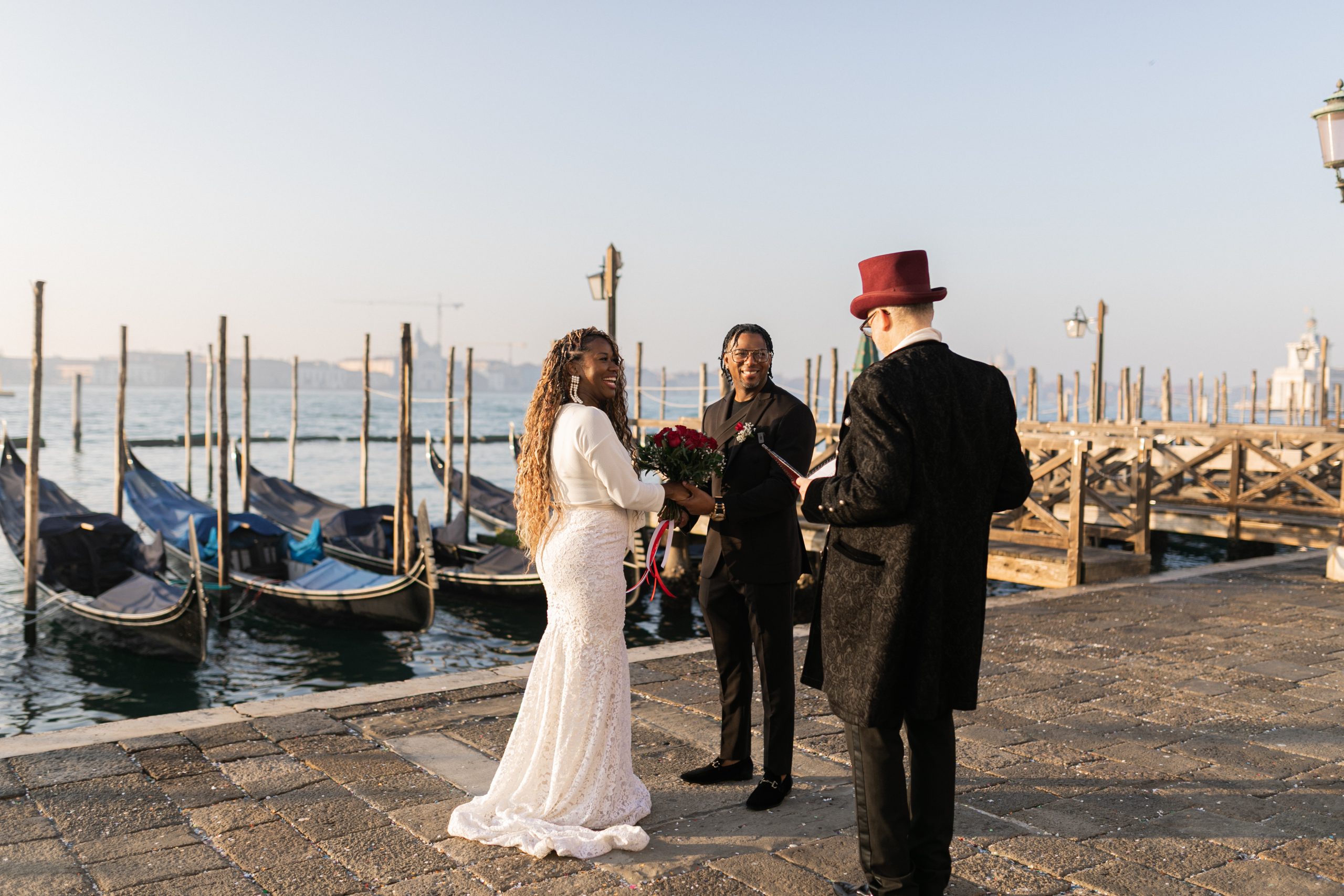 Wedding Ceremony in Venice at Sunrise -
