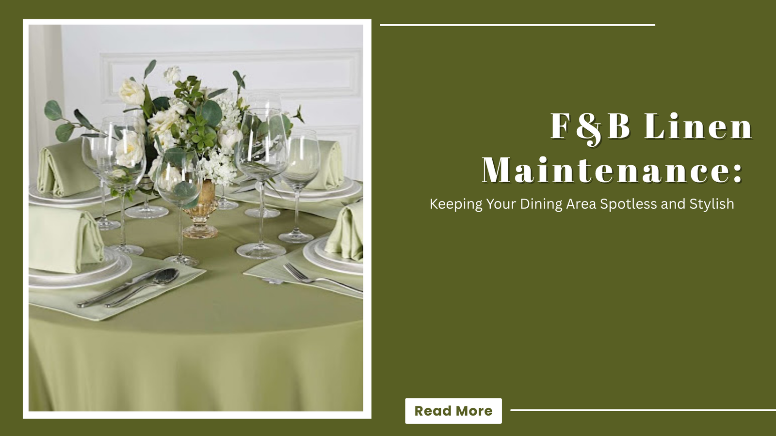 F&B Linen Maintenance | Sanjeev Textiles