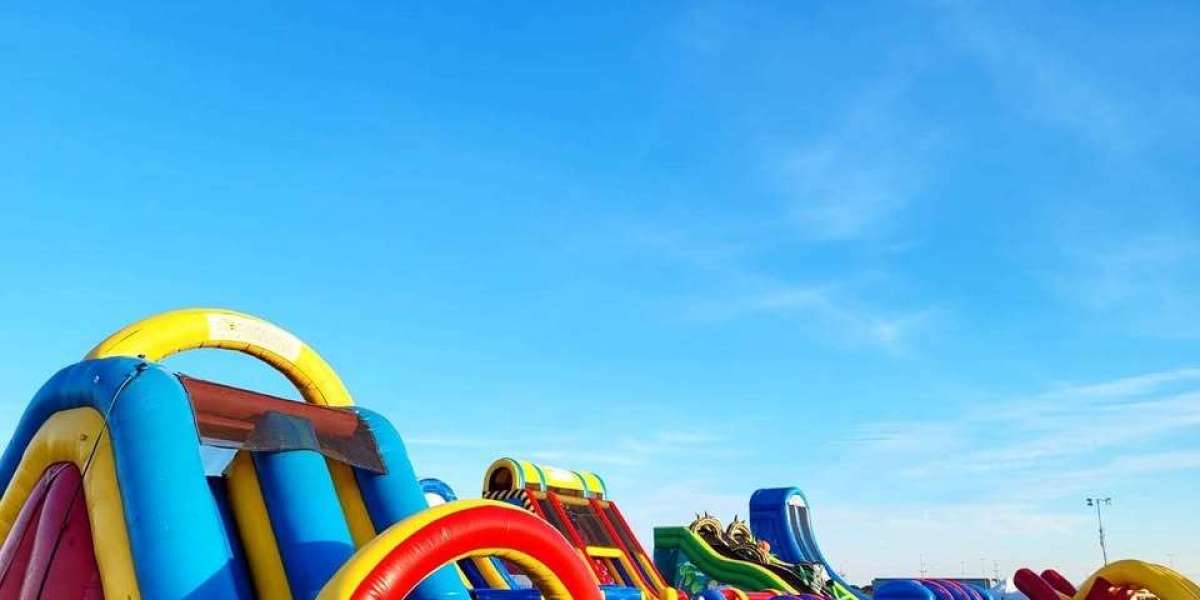 Adult Jumping Castle and Inflatable Water Obstacle Course for High-Energy Events