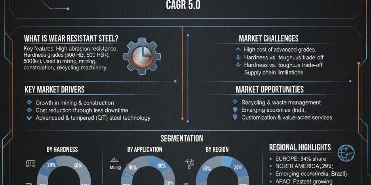 Global Wear Resistant Steel Market Size to Reach USD 5.29 Billion by 2032, Growing at 5.0% CAGR | Industry Outlook 2025–