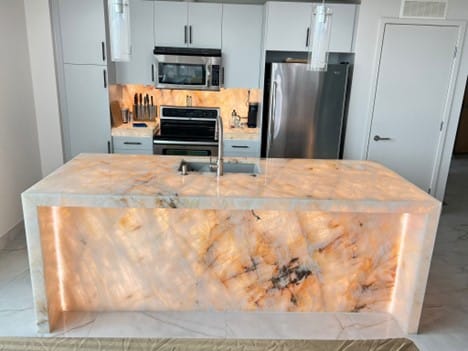Translucent countertops