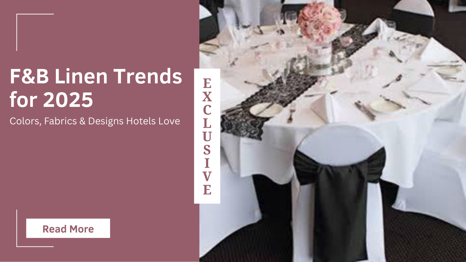 F&B Linen Trends for 2025 | Colors, & Designs Hotels Prefer
